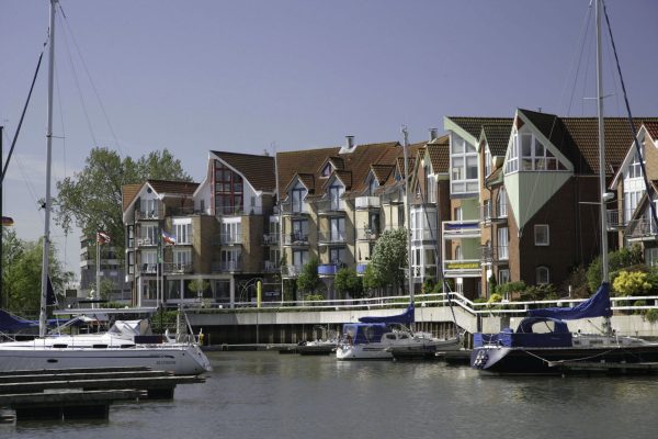 City Marina Cuxhaven, Blick in Süd-West Richtung
