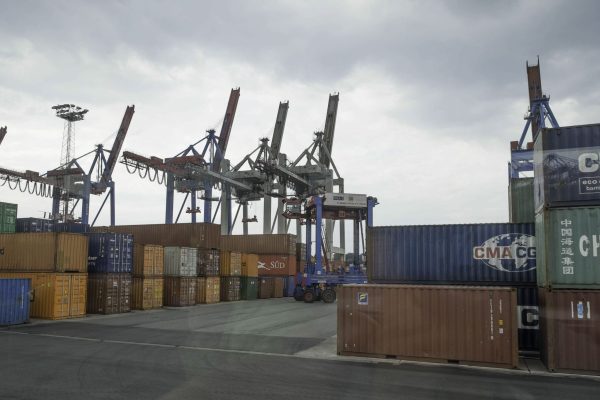 Bus Tour zu den "Giganten" durch das Container Terminal, Hafen Hamburg
